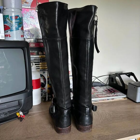 Vintage Coach Jolene Engineer Biker Calf Boots Size 10B - Picture 5 of 6